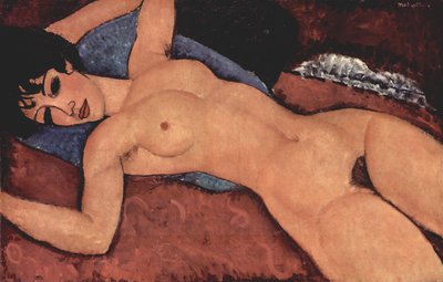 Liggend Naakt door Amedeo Modigliani